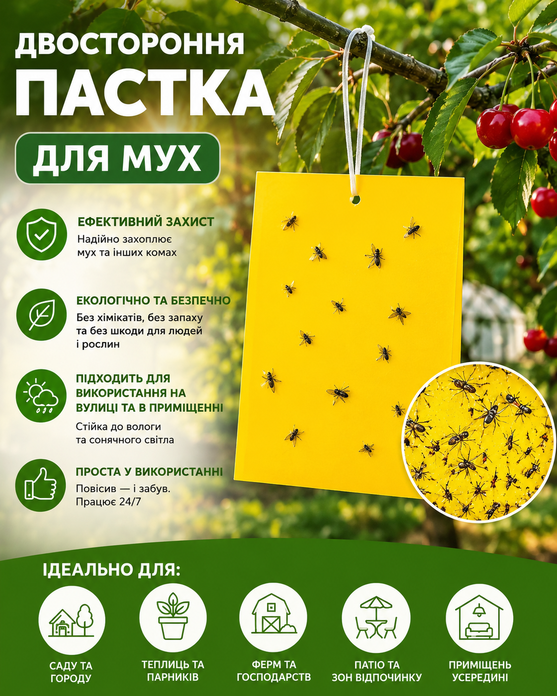 Двостороння пастка для мух